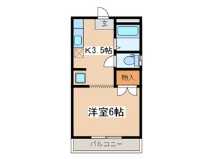 ピュアタウン北矢名の物件間取画像